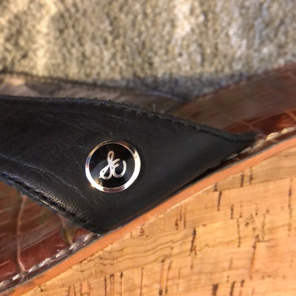 Sam Edelman Romy cork wedge flip flop sandals - Picture 5 of 8